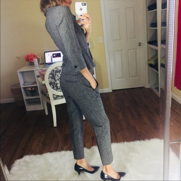 Banana Republic Grey Black Dotted Suit - Picture 4 of 8